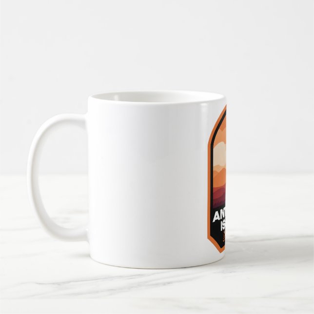 Caneca De Café Parque Estadual de Antelope Island UT Bison (Esquerda)