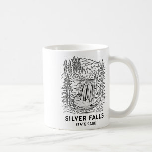 Caneca De Café Parque Estadual Silver Falls Oregon Cachoeira Acam