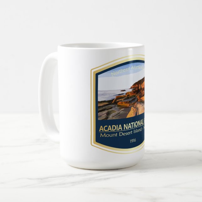 Caneca De Café Parque Nacional Acadia (PF1) (Frente Esquerda)