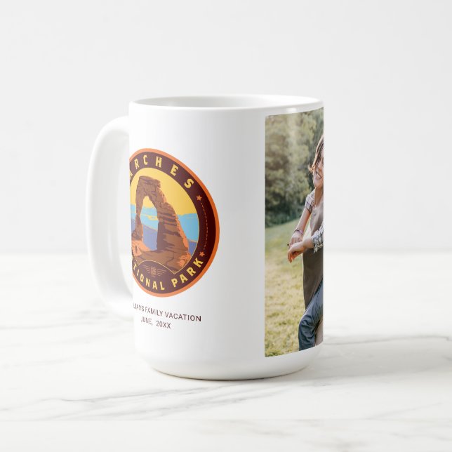 Caneca De Café Parque Nacional Arches (Frente Esquerda)