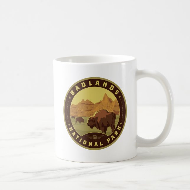 Caneca De Café Parque Nacional Badlands (Direita)