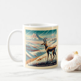 Caneca De Café Parque Nacional Badlands Winter Souvenir Gift