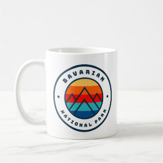 Caneca De Café Parque Nacional Bávaro Alemanha Montanha Minimalis