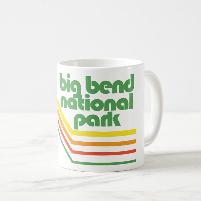Caneca De Café Parque Nacional Big Bend (Frente Esquerda)