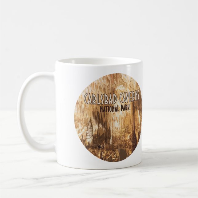 Caneca De Café Parque Nacional Carlsbad Caverns Novo México (Esquerda)