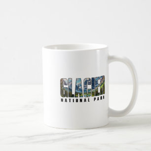 Caneca De Café Parque Nacional da Geleira Retro Ao Ar Livre Acamp