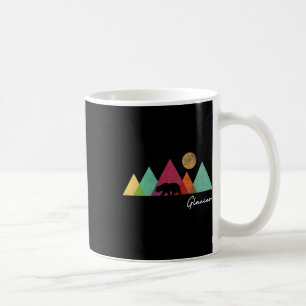 Caneca De Café Parque Nacional da Geleira Retro Montana Lembrança