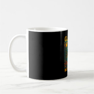Caneca De Café Parque nacional da geleira viagem retro montanha