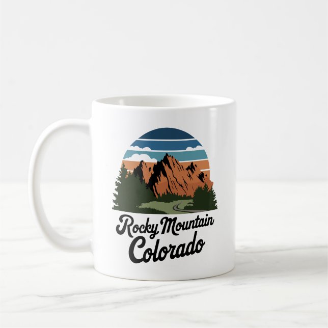 Caneca De Café Parque Nacional da Montanha Rochosa (Esquerda)