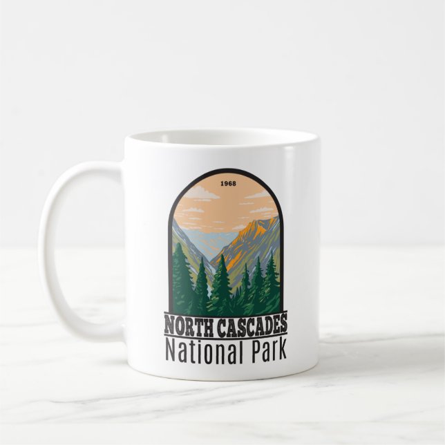 Caneca De Café Parque Nacional das Cascades do Norte, Washington  (Esquerda)