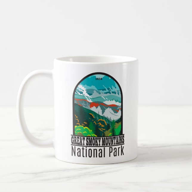 Caneca De Café Parque Nacional das Montanhas do Enfumaçado excele (Esquerda)