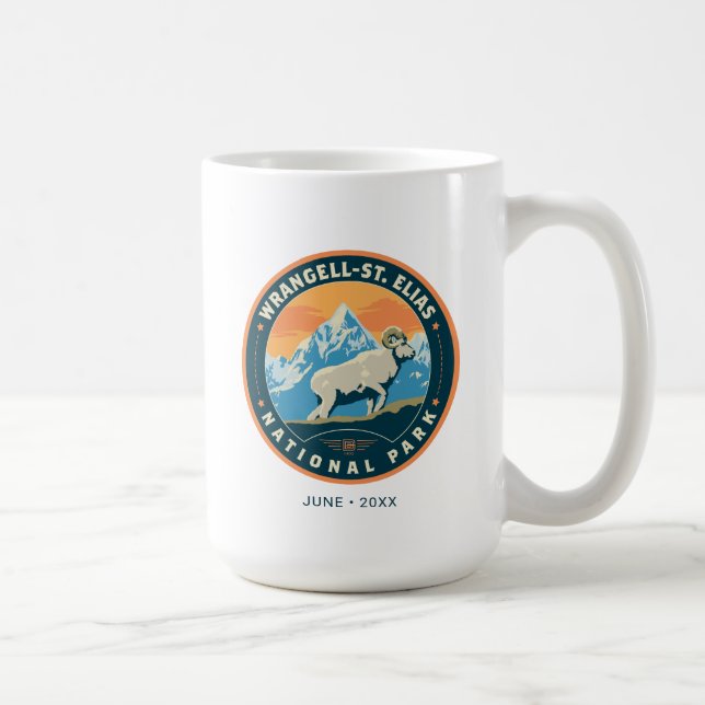Caneca De Café Parque Nacional de Elias, Ruas de Wrangell (Direita)