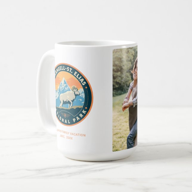 Caneca De Café Parque Nacional de Elias, Ruas de Wrangell (Frente Esquerda)