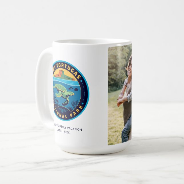 Caneca De Café Parque Nacional de Tortugas Seco (Frente Esquerda)