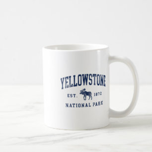 Caneca De Café Parque Nacional de Yellowstone 1872 Caminhada Mulh