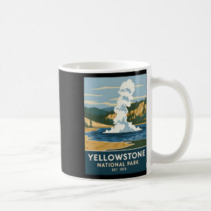 Caneca De Café Parque Nacional de Yellowstone Acampamento Vintage