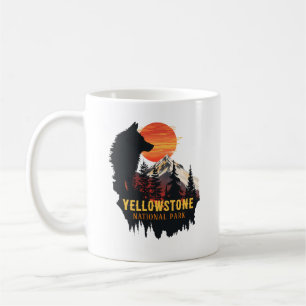 Caneca De Café Parque Nacional de Yellowstone, Arte do Pôr do Sol