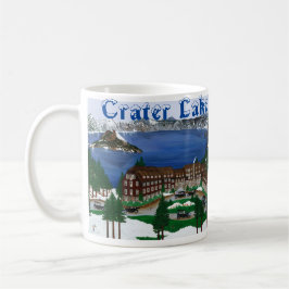 Caneca De Café Parque Nacional do Crater Lake e Lodge Mug