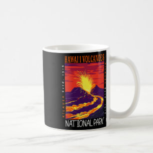 Caneca De Café Parque Nacional dos Vulcões do Havaí Vulcão Kilaue
