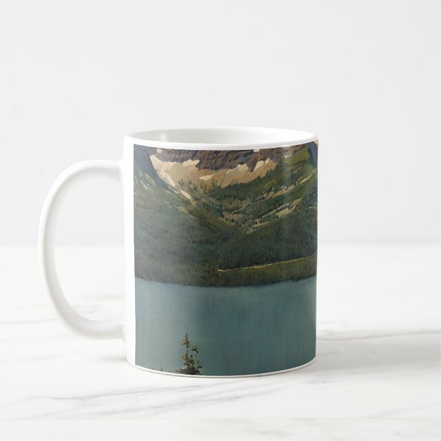 Caneca De Café Parque nacional Glaciar EUA (1) (Esquerda)