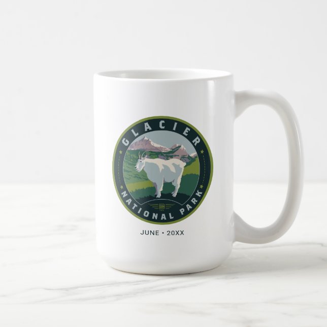 Caneca De Café Parque Nacional Glacier (Direita)