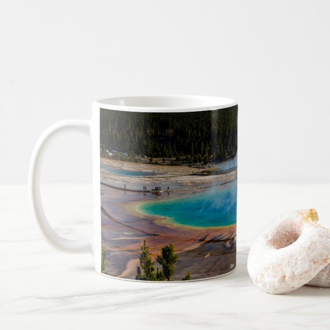 Caneca De Café Parque Nacional Grand Prismatic Primavera Yellowst (Com Donut)