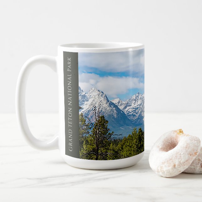 Caneca De Café Parque Nacional Grand Teton (Com Donut)