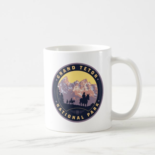 Caneca De Café Parque Nacional Grand Teton (Direita)