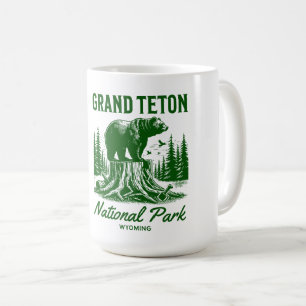 Caneca De Café Parque Nacional Grand Teton Wyoming Natureza Ao Ar