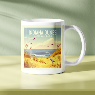 Caneca De Café Parque Nacional Indiana Dunes Vintage 