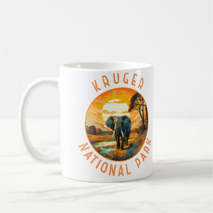 Caneca De Café Parque Nacional Kruger África do Sul Elefante Afli