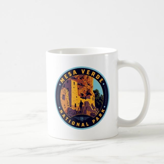 Caneca De Café Parque Nacional Mesa Verde (Direita)