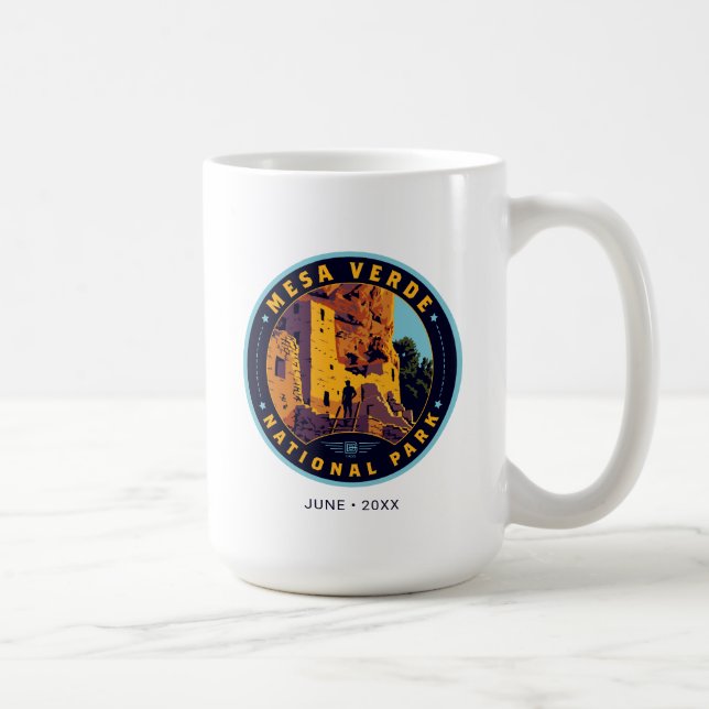 Caneca De Café Parque Nacional Mesa Verde (Direita)