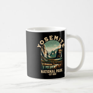 Caneca De Café Parque Nacional Retro Yosemite EUA Caminhada Vinta