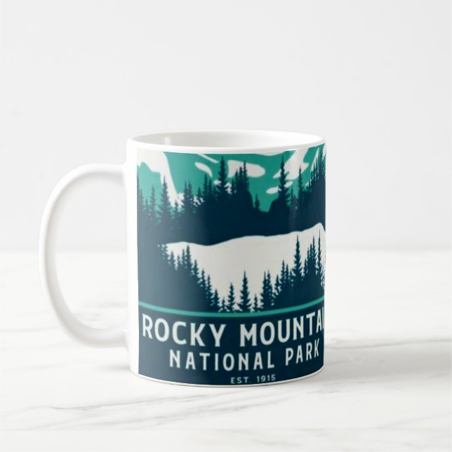 Caneca De Café Parque Nacional Rocky Mountain (Esquerda)