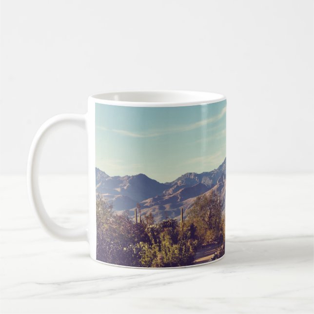 Caneca De Café Parque Nacional Saguaro, representação cênica. (Esquerda)