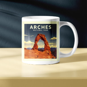Caneca De Café Parque Nacional Vintage Arches