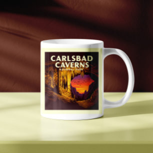 Caneca De Café Parque Nacional Vintage Carlsbad Caverns