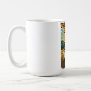 Caneca De Café Parque Nacional Vintage Yellowstone - Viagem de es
