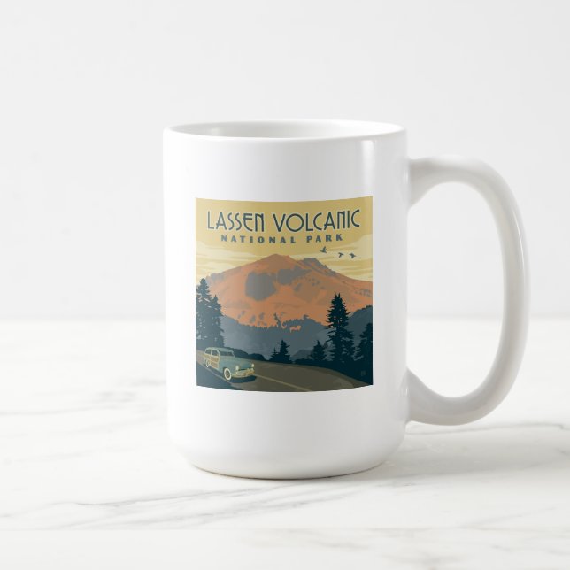 Caneca De Café Parque Nacional Vulcânico de Lassen | Estrada (Direita)