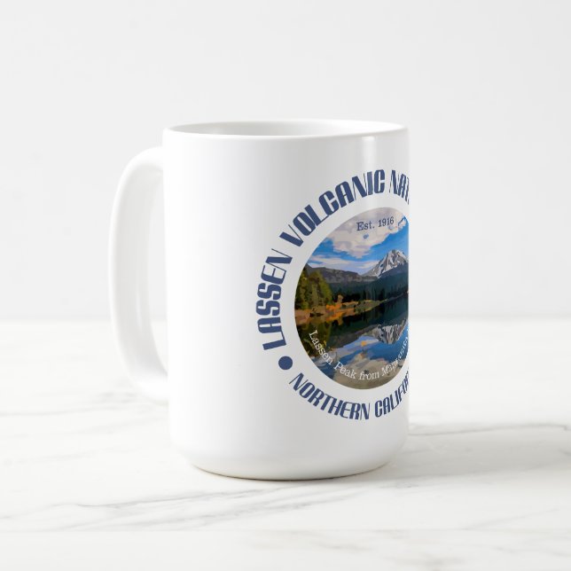 Caneca De Café Parque Nacional Vulcânico Lassen (Frente Esquerda)