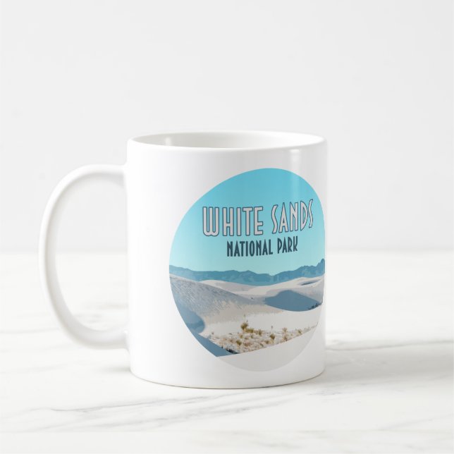 Caneca De Café Parque Nacional White Sands Novo México (Esquerda)