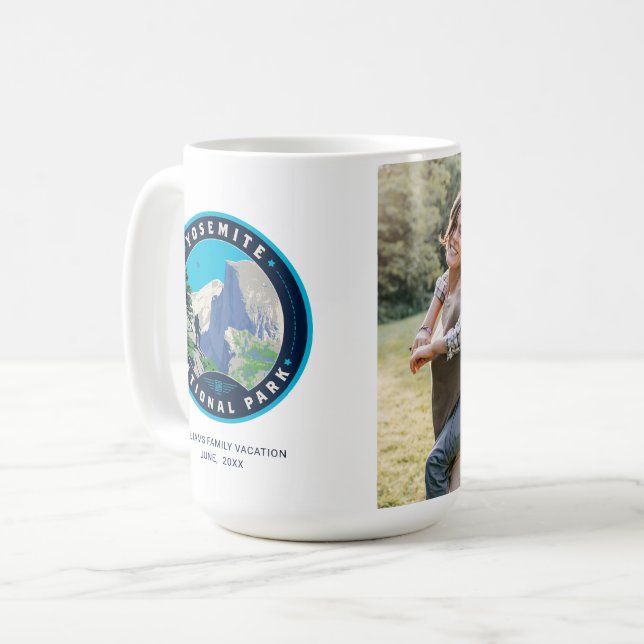 Caneca De Café Parque Nacional Yosemite (Frente Esquerda)