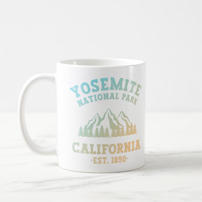 Caneca De Café Parque Nacional Yosemite, Gradação de Caminho na C (Esquerda)