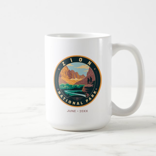 Caneca De Café Parque Nacional Zion (Direita)