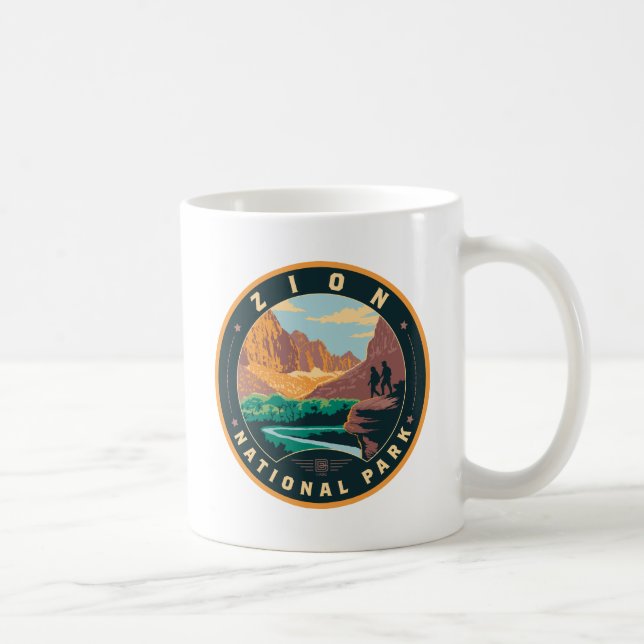 Caneca De Café Parque Nacional Zion (Direita)