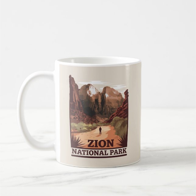 Caneca De Café Parque Nacional Zion (Esquerda)