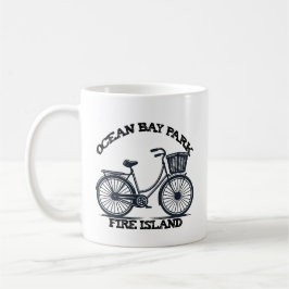 Caneca De Café PARQUE OCEAN BAY Fire Island bicicleta verão praia