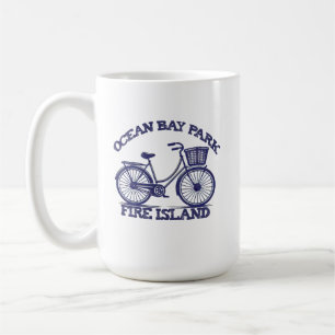 Caneca De Café PARQUE OCEAN BAY Fire Island bicicleta verão praia