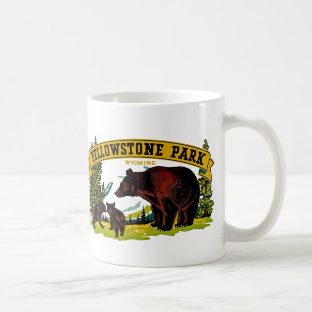 Caneca De Café Parque Yellowstone (Direita)